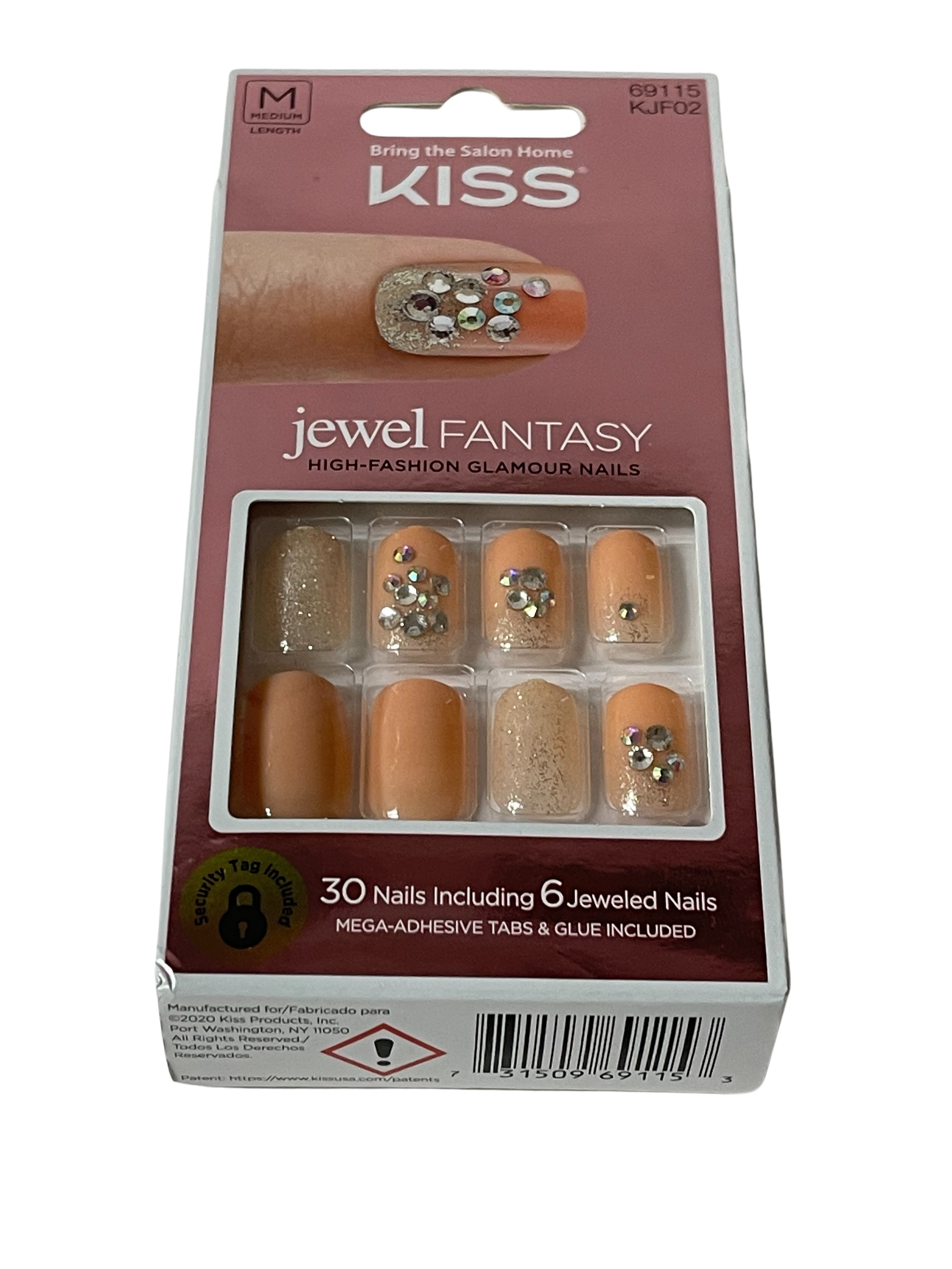 KISS Jewel Fantasy High Fashion Glue On Nails 69115 KJF02