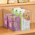 thumbnail image 6 of iDesign Plastic Storage Bins with Handles - Set of 2 - Clear - Made in USA, 6 of 7