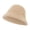 Khaki, variant on Winter Bucket Hat Fluffy Faux Fur Fisherman Solid Color Fisherman Hat Women's Winter Warm And Cold Proof Face Small Basin B-Brown