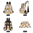 thumbnail image 4 of FORMRS Mini Backpack Purse for Women Quilted Travel Daypack Casual Shoulder Bag, Orange Slices, 4 of 7