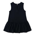 thumbnail image 6 of Annhoo Baby Girls Summer Tank Dresses linen crew neck Sleeveless Casual comfy Cute Solid Dresses 1-8 Years, 6 of 9