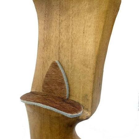 3 Pair Archery Fur Arrow Rest Leather Traditional Recurve Bow Longbow Hunting Brown