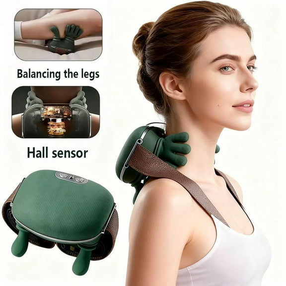 GUIREN Shoulder and Neck Massager, Electric Cervical Massager with Hands, Multifunctional Cordless Neckmassager with Fingers