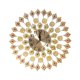 thumbnail image 3 of Reloj de pared de pavo , reloj decorativo, reloj de pared de pavo real de arte de Metal silencioso, reloj de pared grande para decoración d, 3 of 9