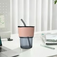 thumbnail image 4 of Tumbler Water Glass Cups With Straw And Lid Sealed Carry On For Coffee Iced Tea Thick Wall Insulated Glass Cup, 4 of 6