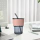 thumbnail image 4 of Vaso de vidrio transparente con pajilla 420 ml | Taza de agua para oficina con tapa, pajilla reutilizable y funda aislante | Resistente al calor, portátil, diseño moderno para bebidas calientes o, 4 of 6