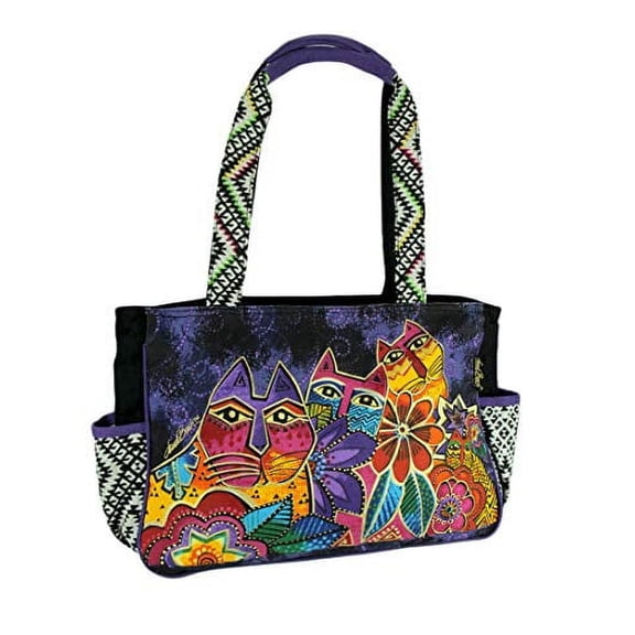 Laurel Burch Whiskered Cats Tote