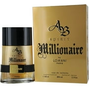 AB Spirit Millionaire by Lomani Eau De Toilette Men's Spray Cologne 3.3 oz (Pack of 3)