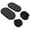 Black, variant on Smooth Glide Exercise Discs For Full Body Workouts, Large Surface Area Convex Design