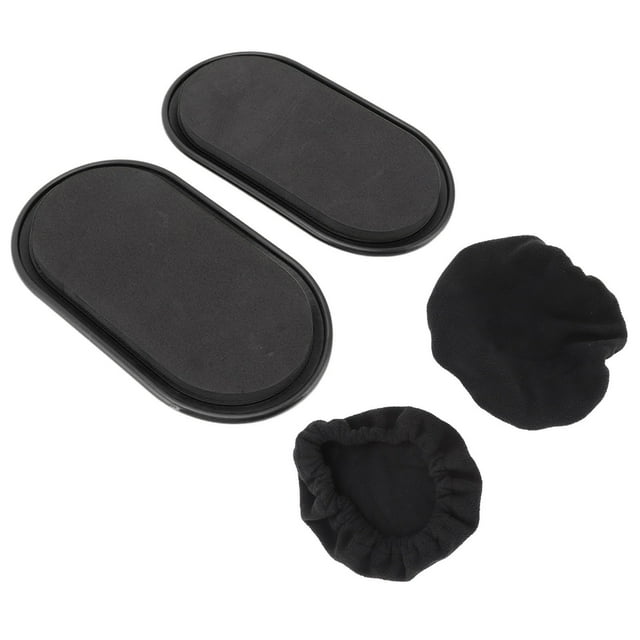 Gliding Disc, Hands Body Coordination Convex Design Lightweight Large Usage Exercise Gliding Disc For Yoga For Men Black