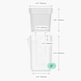 thumbnail image 3 of Mini Self Watering Pots With Labels And Wick Clear Planters With Holes Water Level For Indoor Alocasia Corm Propagation Sowing, 3 of 8