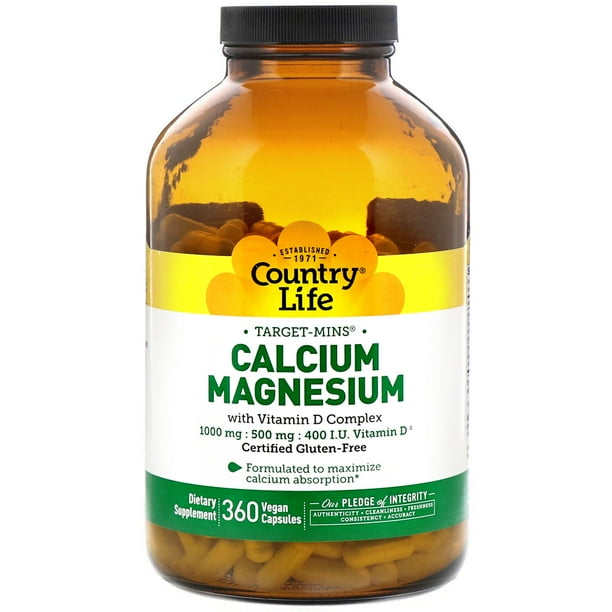 Country Life TargetMins Calcium Magnesium with Vitamin D