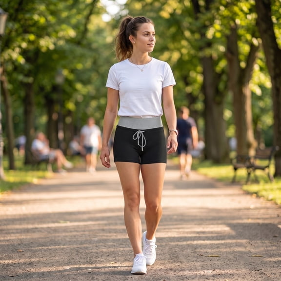 Hauaitttt Fit Casual Shorts for High Waisted Summer Yoga Shorts Without Ride up Everyday Loungewear Fitness Short Pants Women Spandex Short