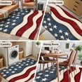 thumbnail image 6 of Rectangle Area Rug 3x5ft,American Flag Patriotic Washable Carpet Non-Slip Runner Accent Rugs Indoor Floor Mat for Bedroom Living Room Decor,Vintage Stars and Stripes, 6 of 9