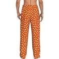 thumbnail image 3 of Goofa Dots On Orange Background Pattern Printed Soft Pajama Pants for Men, Wide Leg Comfy Casual Lounge Yoga Pants-X-Large, 3 of 9