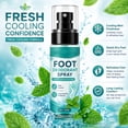 thumbnail image 7 of Foot Deodorant Spray, Cooling Mint Foot Odor Eliminator, Long-Lasting Freshness for Shoes & Feet, Quick-Dry Portable Foot Spray for Daily Use, Gym & Travel,60ml, 7 of 7