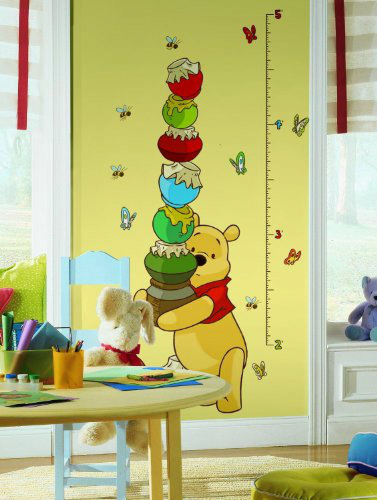 RoomMates RMK1501GC Winnie The Pooh Peel and Stick Inches Growth Chart