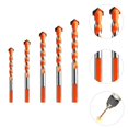 thumbnail image 5 of 5Pcs Alloy Triangle Spiral Drill Bits Set for Glass Tile Rotary Tools, 5 of 5