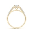 thumbnail image 2 of ANGARA IGI Certified Lab Grown 1 Ct Diamond Engagement Ring with Pave-Set Accents in 14K Yellow Gold for Women (Size-7x5mm| Color-F-G| Clarity-VS) | Anniversary, Jewelry Gift for Women | Diamond Ring, 2 of 7