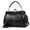 Black, variant on Women Vintage Hollow Handbag Oil Leather Shoulder Crossbody Bag Clutch Satchel Purse with Kiss Lock Closure