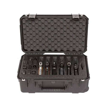 SKB iSeries 1610-10 6 Gun Pistol Case Polymer Black