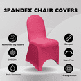 thumbnail image 2 of Your Chair Covers - Stretch Spandex Banquet Chair Cover Fuchsia for Wedding, Party, Birthday, Patio, etc., 2 of 7
