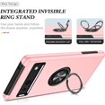 thumbnail image 2 of Case for Google Pixel 7A 2023, Light Shockproof Protective Cover with Built-in Rotating Holder Kickstand Car Magnetic Bracket Case Compatible for Google Pixel 7A 2023 (Pink), 2 of 14