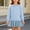 Blue a, variant on Spazoro Girls Sweatshirt Tulle Dress, Soft Long Sleeve Crewneck Solid Color Relaxed Fit Playful A‑Line Dresses for Kids Purple Size 5-6