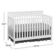 Oxford Baby Harper 4-in-1 Convertible Crib, Snow White, GREENGUARD Gold Certified, Wooden Crib