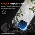 thumbnail image 6 of FKBRCL4U for iPhone 14 Plus Compatible with Magsafe Case White Marble Green Holly Leaves Golden Christmas Pattern for Girl Boy Full Body Magnetic Design Soft Silicone Protection, 6 of 7