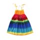 thumbnail image 1 of Ropa de mamá y yo, vestido con tirantes de arcoíris, vestidos bohemios de playa para madre e hija, apariencia familiar, contiene collar de regalo Fridja nalpqowj25433, 1 of 7