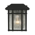 thumbnail image 3 of Kathy Ireland Mission Outdoor Wall Light Fixture Black Dusk to Dawn 11 1/4" Frosted Seedy Glass Panels for Exterior House Porch, 3 of 7