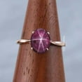 thumbnail image 2 of 925 Sterling Silver Oval Design Ruby Lindy Star Ring for Women Perfect for Anniversaries and Special Occasions, 2 of 2