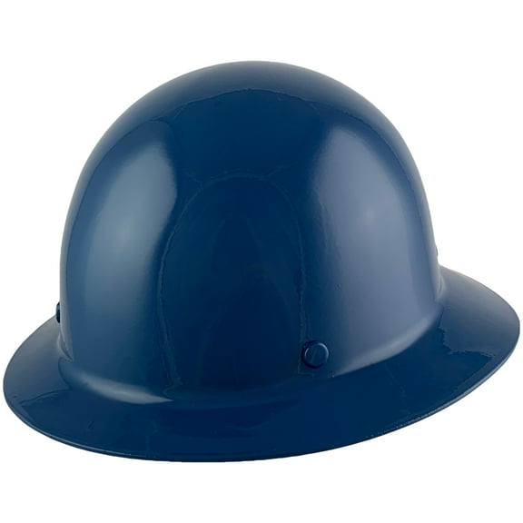 MSA Skullgard Full Brim Hard Hat with FasTrac III Ratchet Suspension - Dark Blue