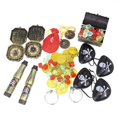 thumbnail image 1 of 60pcs Pirate Treasure Toy Dress Up Props Cosplay Costume Tools Gold Coin Mini Cartoon Pocket Treasure Box for Kids Children, 1 of 4