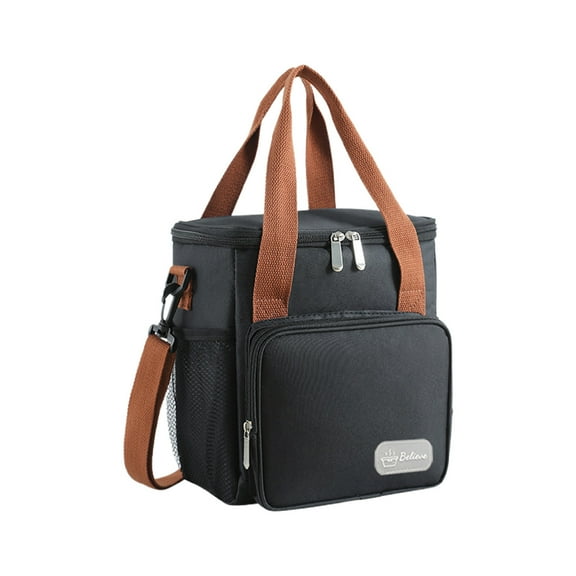 Nilvkv Shoulder Crossbody Ice Bag Tote Lunch Bag Outdoor Picnic Bag Large Capacity Fresh Bag Oxfords Cloth Cooler Insulated Bag, Home Decor