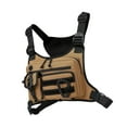 thumbnail image 5 of Dualoai Chest Rig Bag Adjustable Strap Modern Chest Pouch for Cycling Walking Picnic Khaki, 5 of 9
