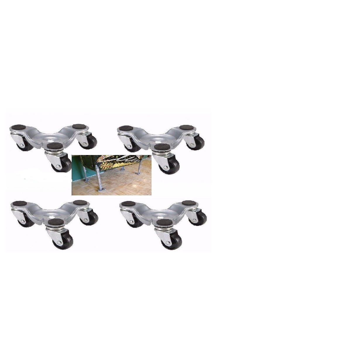 4 Piece Moving Dolly Wheels Skates for Arcade1up & Arcade Legends