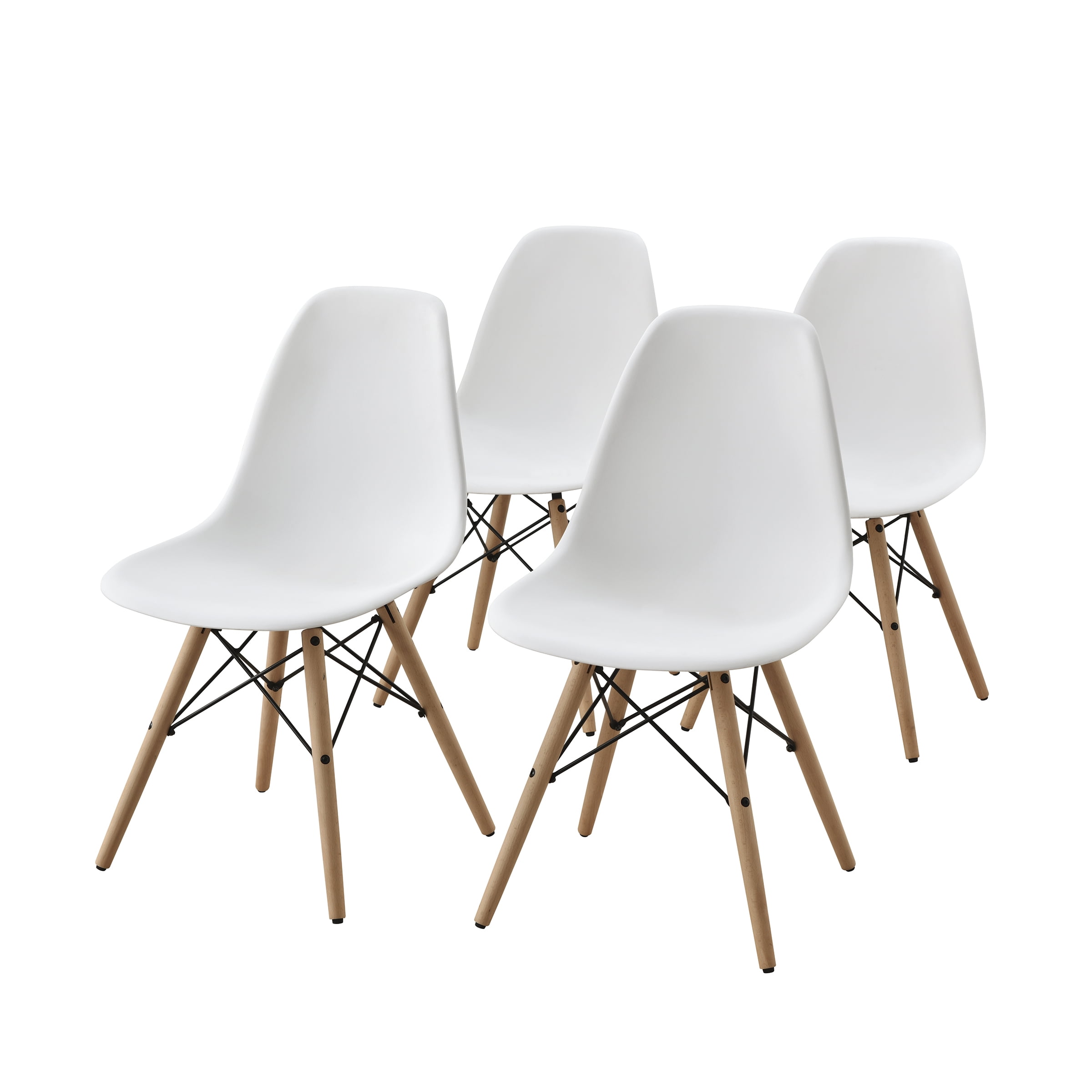 Mid century modern online chair white