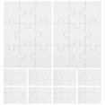 thumbnail image 3 of 10 Sheets of DIY Blank Puzzles Drawing Blank Puzzle DIY Blank Graffiti Puzzle Pieces, 3 of 3