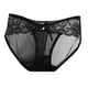 thumbnail image 1 of Braguitas triangulares de algodón con encaje transparente y sin costuras, de cintura baja, para mujer, muy sexys, con malla ultrafina, tallas M/L, 1 of 3