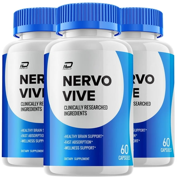 NervoVive Capsules for Nerve Health, 3 Pack, 180 Capsules