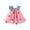 Pink, variant on Jinhomg Toddler Girls Sleeveless Summer Dresses Cute Embroidery Patchwork Midi Dress Baby Kids Soft Cozy Cotton Dress with Bow Tie Pink 18-24 Months