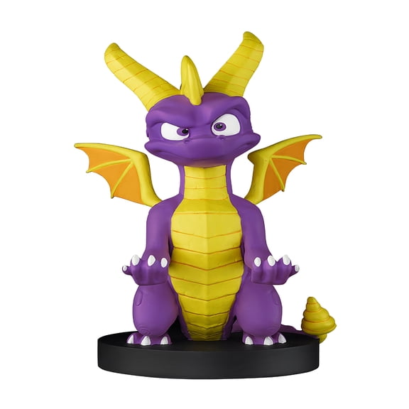 Exquisite Gaming: Spyro The Dragon - Original Mobile Phone & Gaming Controller Holder, Device Stand, Cable Guys, Licensed Figure