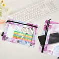 thumbnail image 4 of ALAZA 2 Pack Pencil Pouch Watercolor Bows Pencil Case for 3 Ring Binder Clear Window Pencil Bag Organizers, 4 of 6