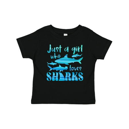 

Inktastic Just a Girl Who Loves Sharks Gift Baby Girl T-Shirt