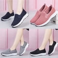 thumbnail image 3 of Espadrilles de Marche pour Femmes à Enfiler Course Légères Chaussures de Tennis Confortables en Maille, 3 of 8