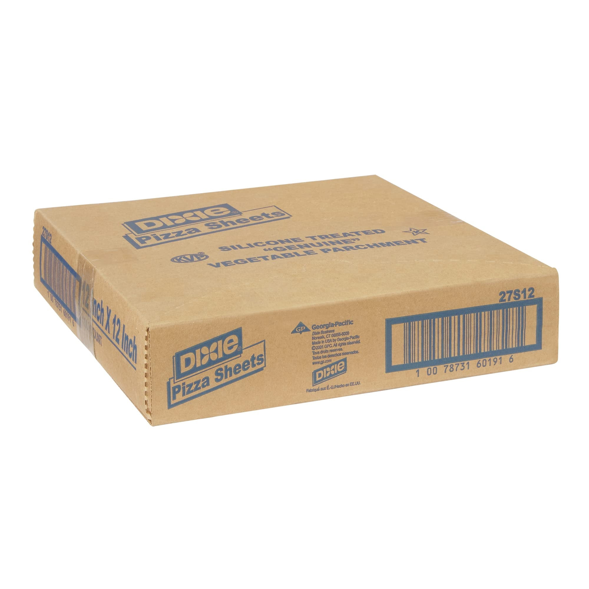 Dixie Yellow Label Parchment Pan Liner 12 x 12 1000/Carton 27S12