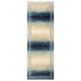 thumbnail image 3 of Haperlare Modern Washable Runner Rug for Living Room Boho Bordered Ombre Rug Modern Rug Soft Bedroom Decor No Shedding Non Slip Carpet, 2' x 6' Blue, 3 of 7