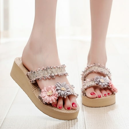

Aayomet House Slippers Slides for Women Ultra Cushioned Funny Lychee Massage Cloud Slippers Gray 7.5